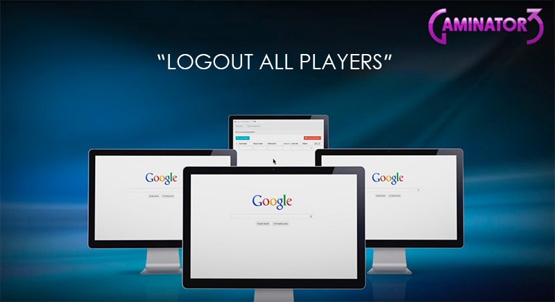 Gaminator extreme function «Logout all players»