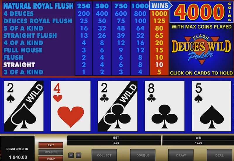 Progressive Jackpot Deuces slot from Microgaming