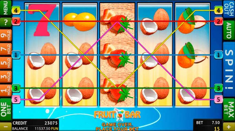 Online game from Riverslot — Fruit Bar