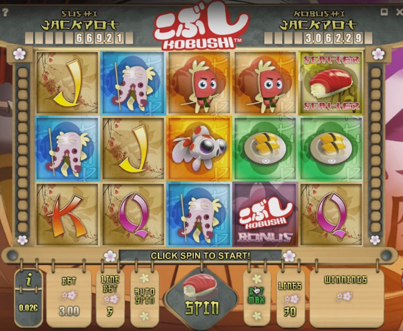 Kobushi slot machine from iSoftbet