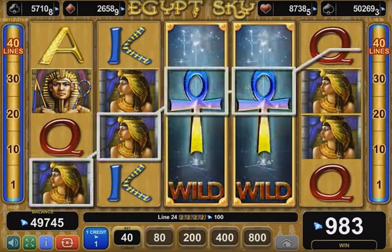 Los juegos de EGT — Egypt Sky